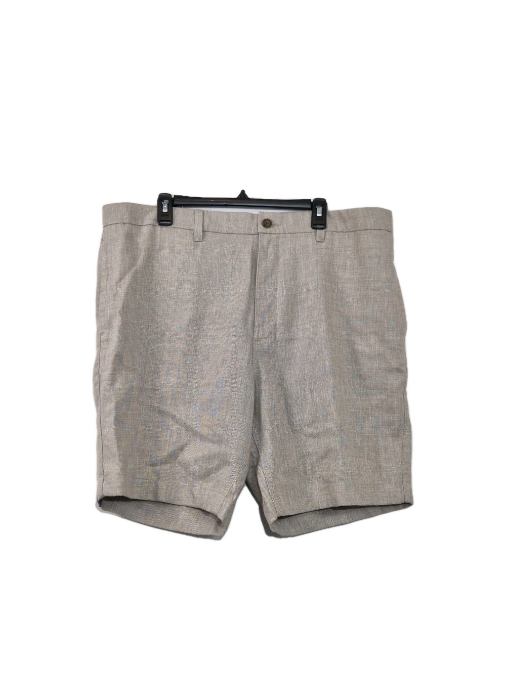 Caribbean Shorts Men's Size 42 Linen Cotton Blend Tan NWT
